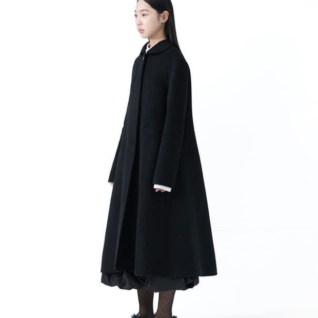 유노이아 Round Collar Long Coat