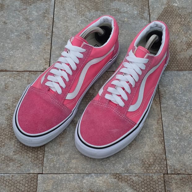 (250)반스 올드스쿨 핑크 화이트