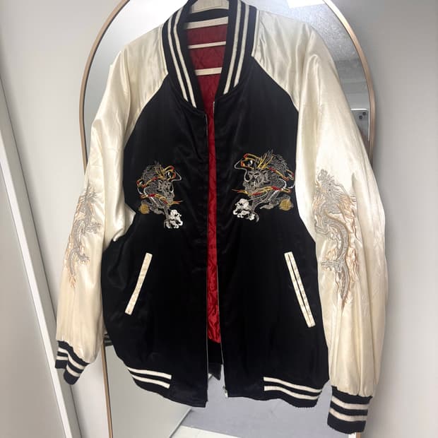 드래곤 자수 스카잔