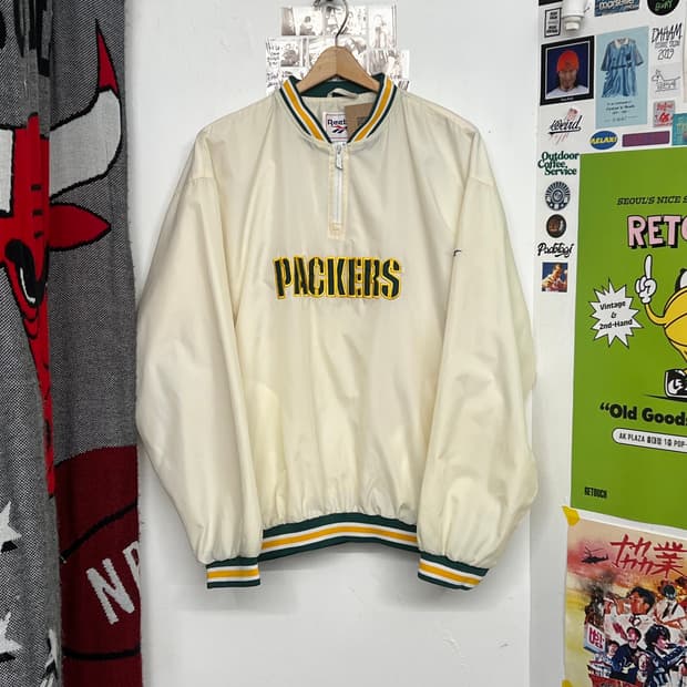 90's 리복 '패커스' 쿼터집 웜업