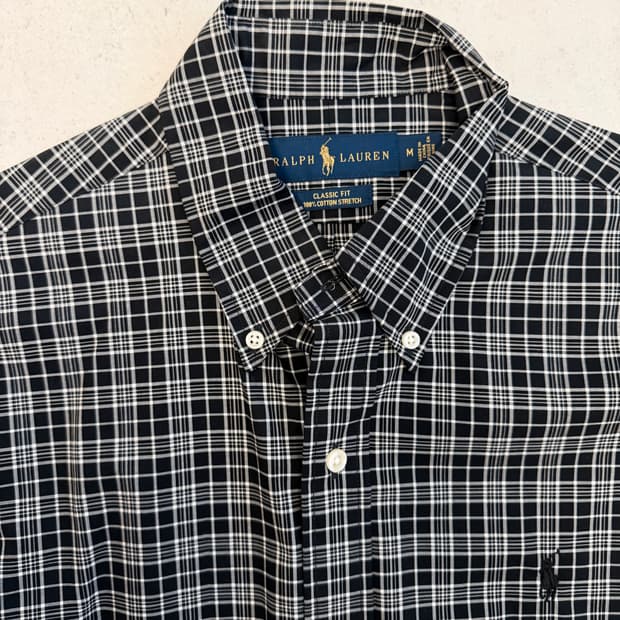 폴로 랄프로렌 체크셔츠 클래식핏 M(105정도 거의새상품)