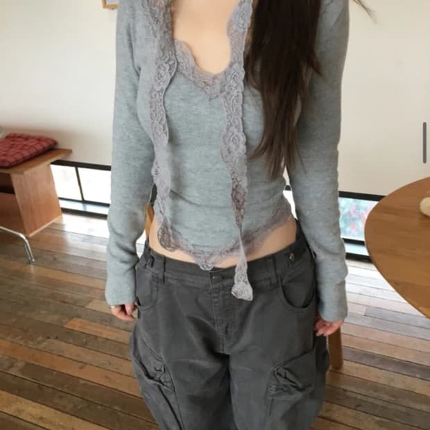 아워캐비넷 레이스 스카프 티 