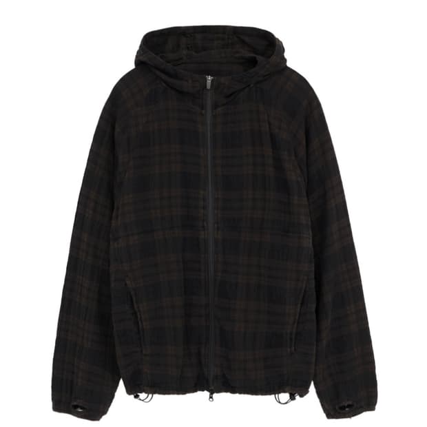 [3] 폴리테루 휴먼인덱스 체크후디파카 브라운