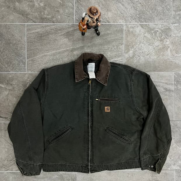 (XL) 칼하트 디트로이트 자켓 J97 MOS 모스그린