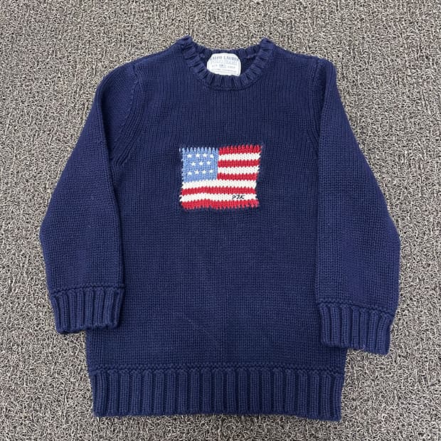 POLO 폴로 랄프로렌 진스 여성 꽈배기 니트 네이비 S