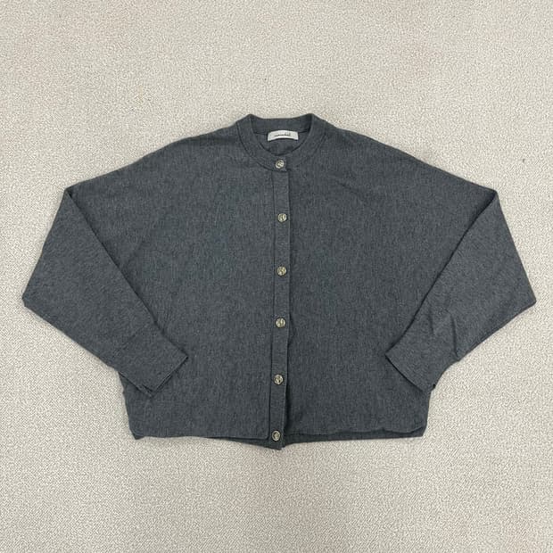 F 빈티지 여성 그레이 긴팔 가디건 0202M1