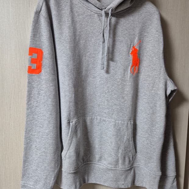(정품) 폴로 랄프로렌 빅포니 후드 그레이 맨투맨 XL