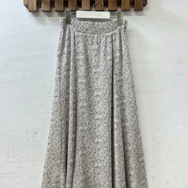 일본빈티지 MAJESTIC LEGON 잔꽃패턴 셔링 크링클플레어 스커트