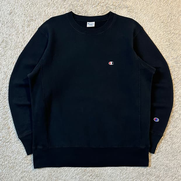 매장판) 챔피온 CHAMPION 리버스위브 맨투맨 블랙