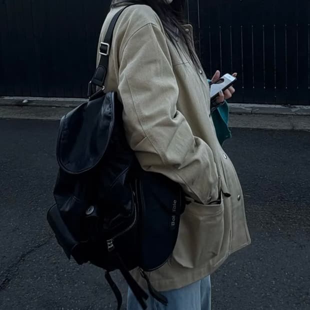 보일테일 엠버백 (LEATHER BLACK)