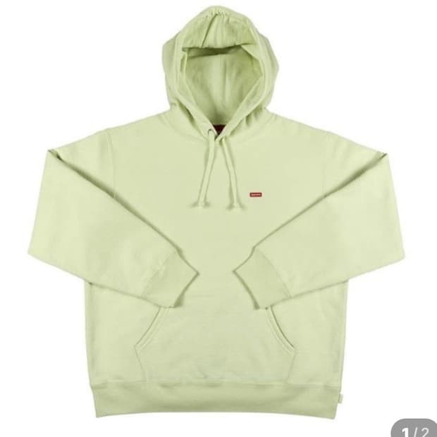 슈프림 스몰 박스 후드 스웨트셔츠 페일그린