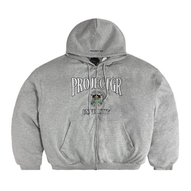 프로젝트 GR 리버시블 후드 푸퍼 그레이