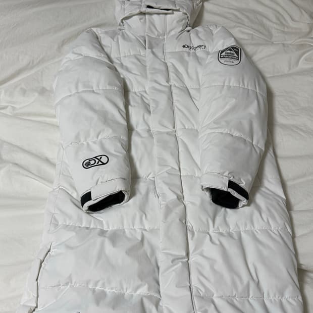 디스커버리롱패딩 S90 화이트