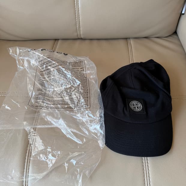 [os] 스톤아일랜드 23 로고 볼캡 블랙