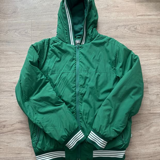 00s Stussy 스투시 후드집업 자켓 그린(초록)