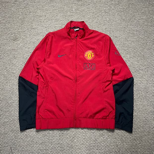 나이키 맨유 09-10 바람막이 레드 M
