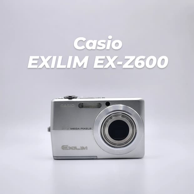 작례⭕️ 최저가✨️ 카시오 EXILIM EX-Z600 실버 디지털 카메라