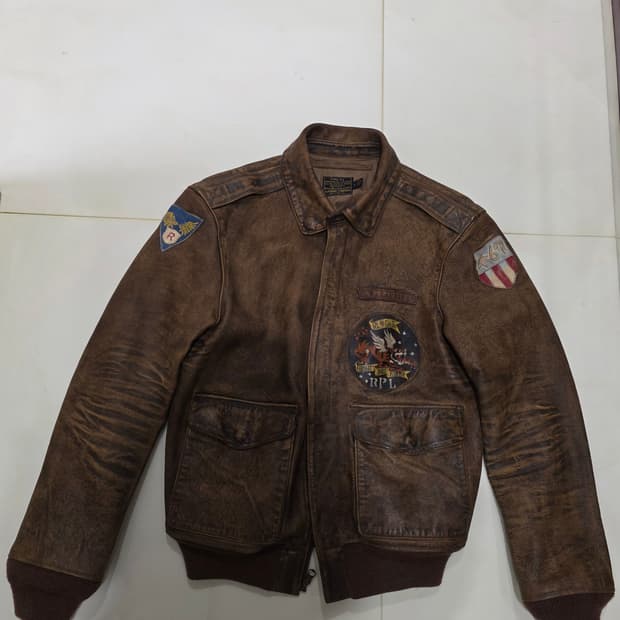 폴로 랄프로렌 A-2 플라잉 타이거 구형 레더 자켓 (M사이즈)