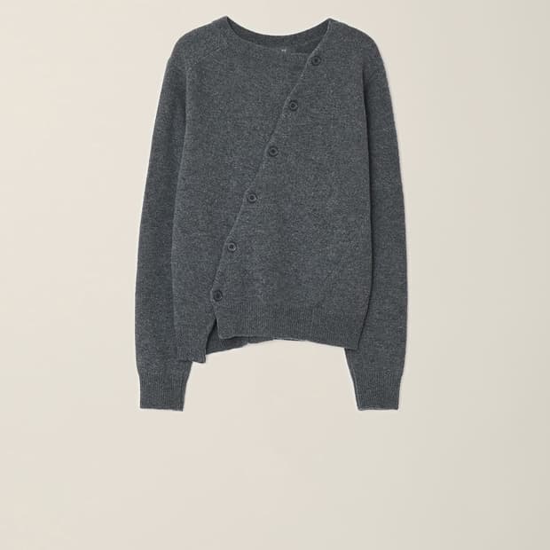 EE 가디건 그레이 L