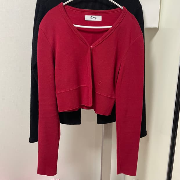 Leey 리 가디건 레드