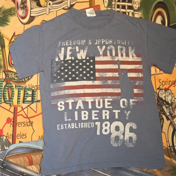 프리덤 뉴욕 빈티지 티셔츠