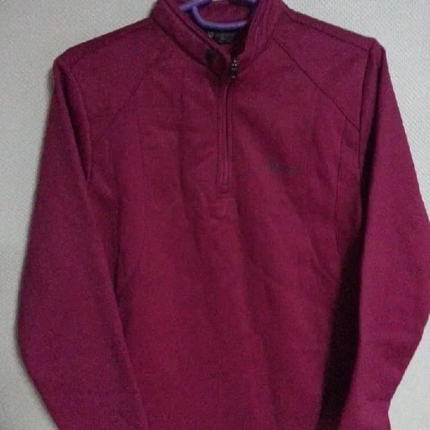 유니버시티 오브 캠브리지 남성 기모 반집업 자켓 버건디 105