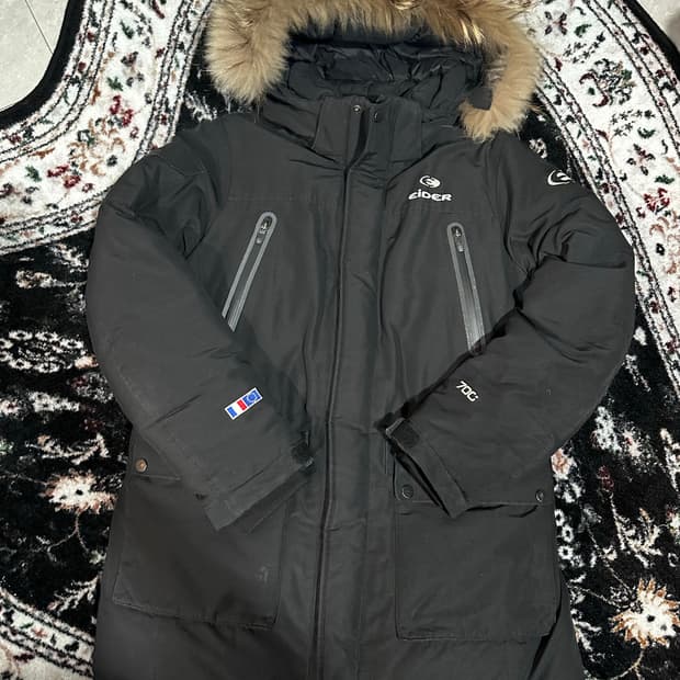 아이더 700필 구스다운 패딩 블랙