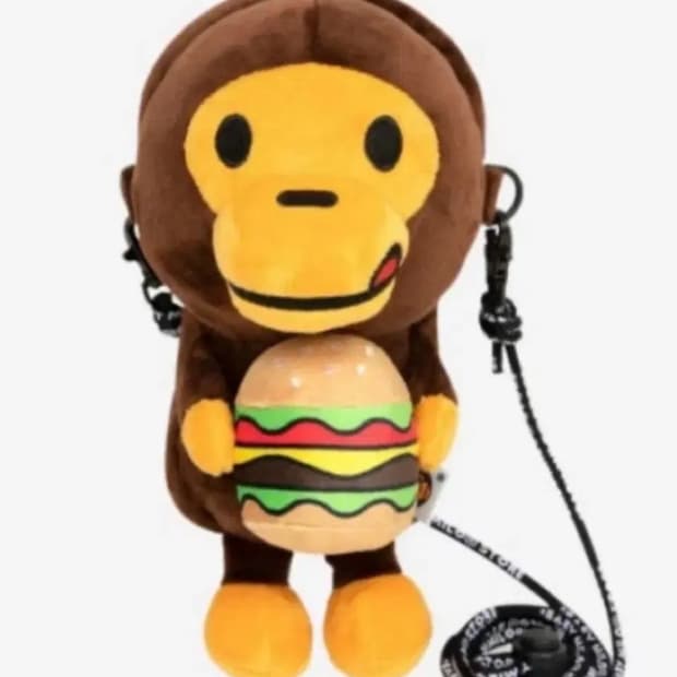 베이프 bape 베이비 마일로 햄버거 가방