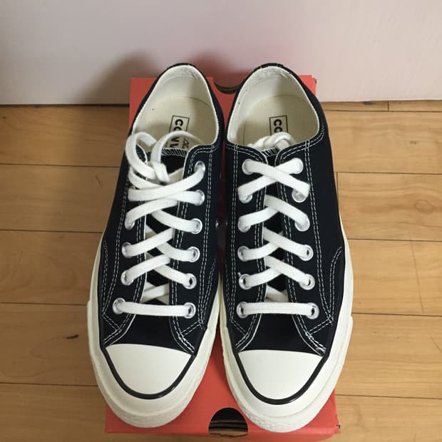 컨버스 척테일러 70 블랙 로우 240 1회착용