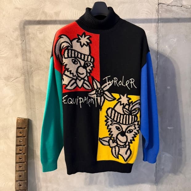 까스텔바작 그래픽 램스울 니트 105