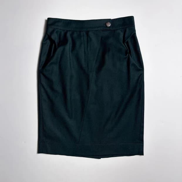 비비안웨스트우드 12FW 비대칭절개 울 스커트 R1841