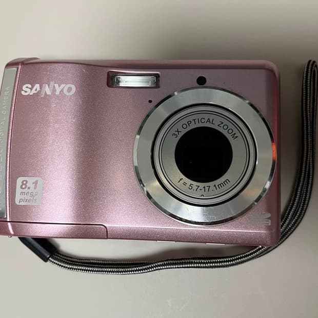 희귀한 연핑크 sanyo s880 산요카메라