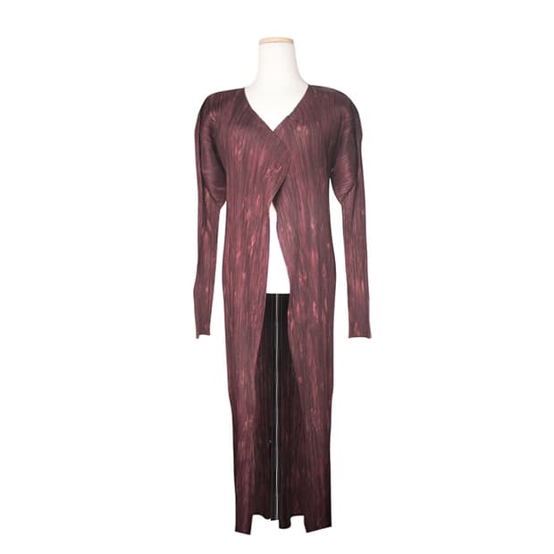 플리츠플리즈 딥브라운 롱 가디건 4