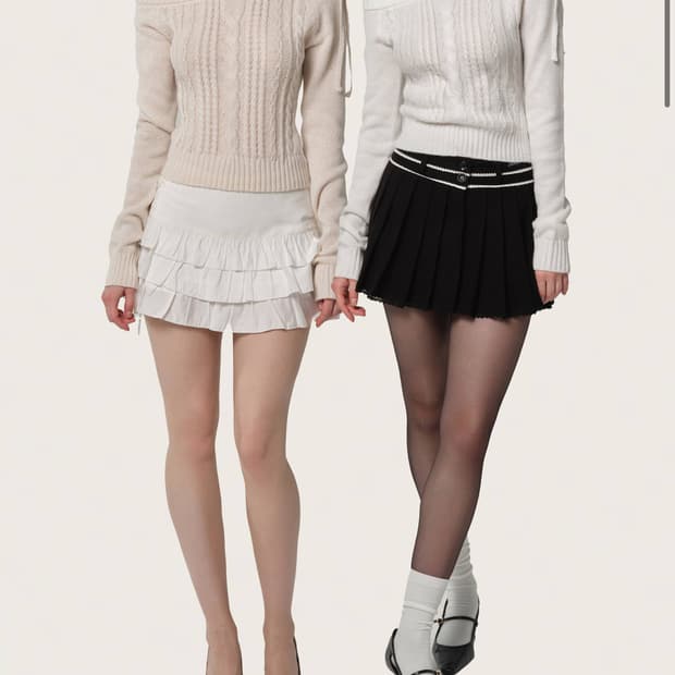 분철) 클리시어 rosy cake cable knit