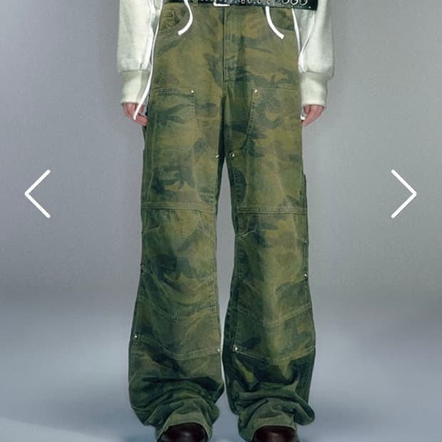 베이컨트 아카이브 노바 카펜터 팬츠 카모 s사이즈