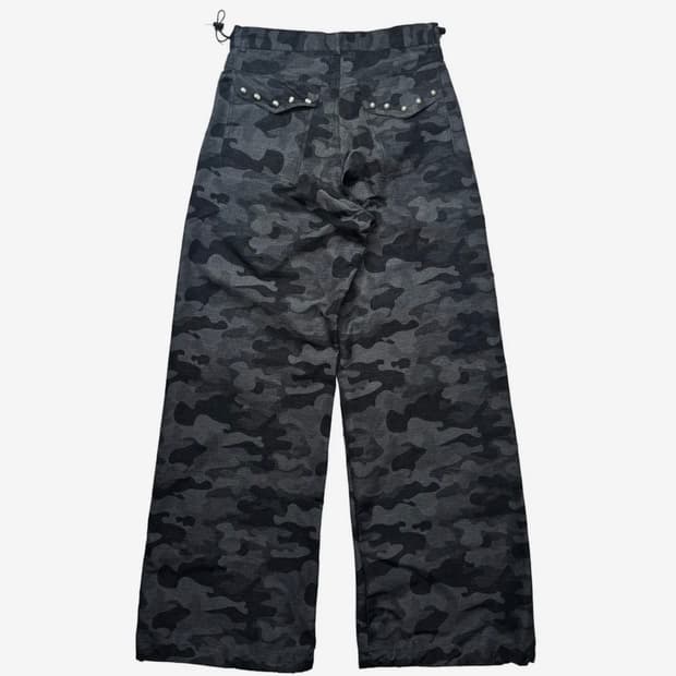 탄산마그네슘 나일론 와이드 스터드 팬츠 (카모차콜) 1