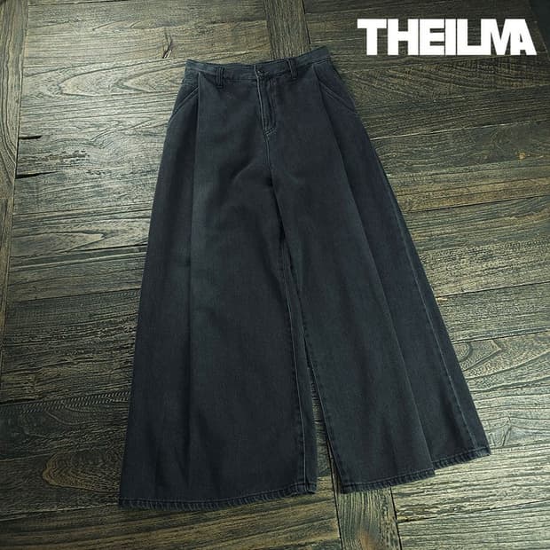 [더일마] 핀턱 와이드 데님 팬츠 청바지 M20613