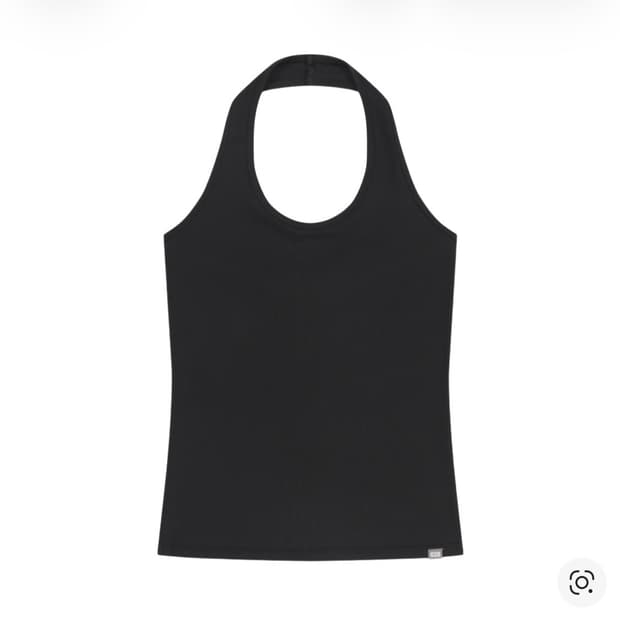 코이세이오 038 홀터 넥 슬리브리스 블랙