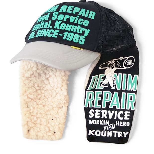 kapital DENIM REPAIR SERVICE 램버 트랙 캡 