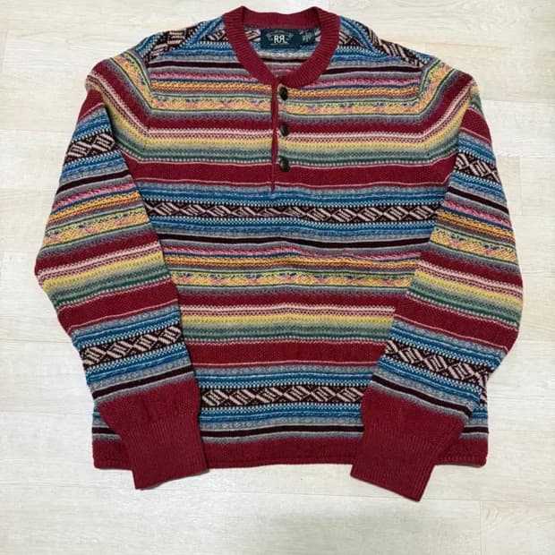rrl 울블렌드 헨리넥 스웨터 L