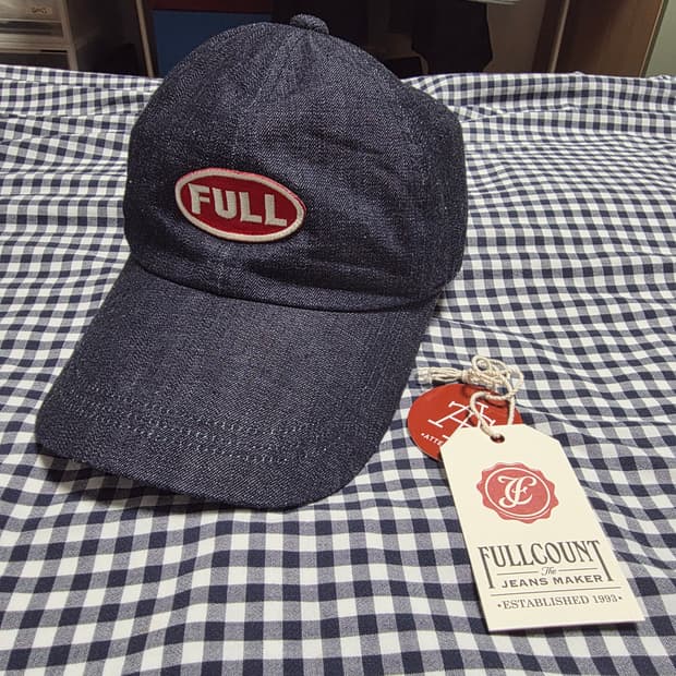 풀카운트 데님 볼캡 Full 로고