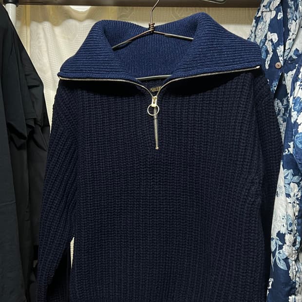 캐피탈 (KAPITAL) - 7G Wool Knit Half-Zip Sw