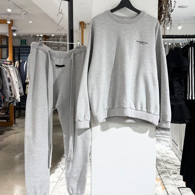 피어 오브 갓 X 에르메네질도 제냐 그레이 스웻 셔츠 조거 셋업
