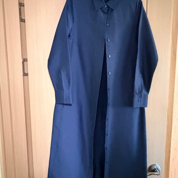 COS 네이비 셔츠 원피스