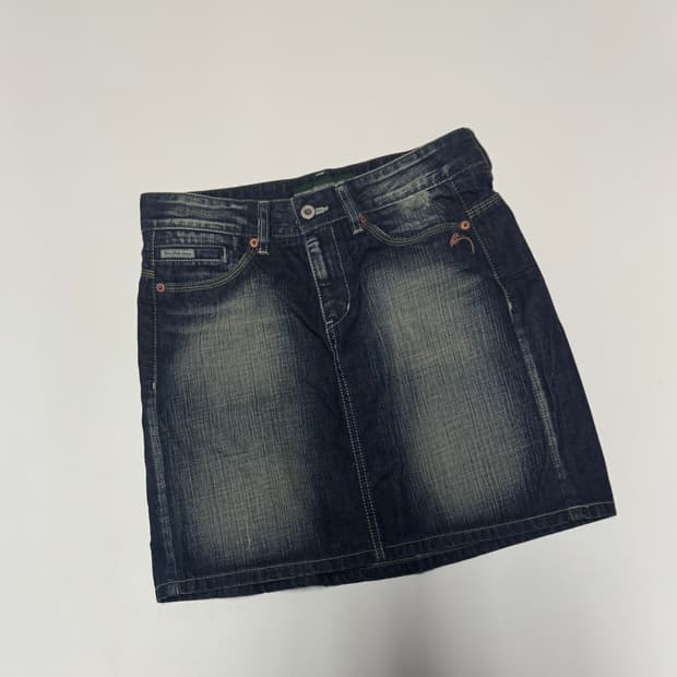 여성 빈폴 레이디스 y2k 빈티지 워싱 데님 미니 스커트 73