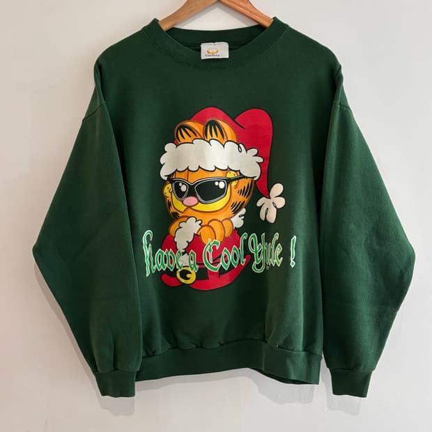 크리스마스 가필드 헤비코튼 스웻 L