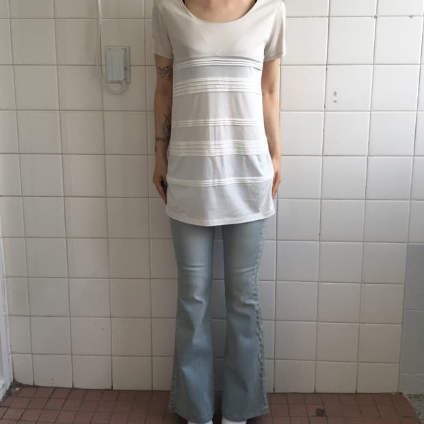 Layered point t shirt
