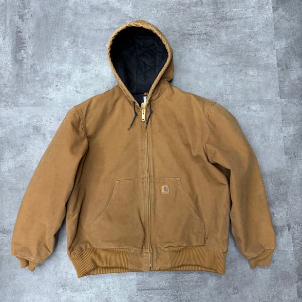 칼하트 덕 액티브 자켓 j130 brn 브라운 자켓