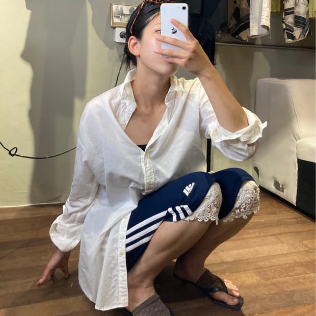 레이스 레이어드 레깅스