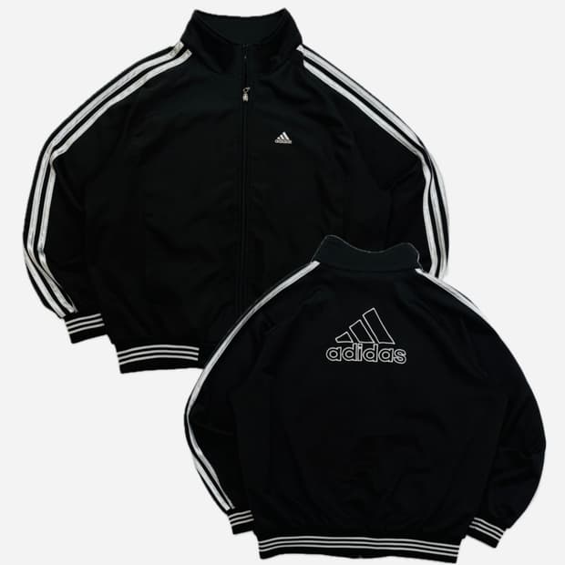 adidas 아디다스 빈티지 대장급 실버 빅로고 져지